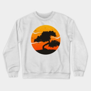 'Bonsai Tree Japanese Calligraphy' Cool Plant Gift Crewneck Sweatshirt